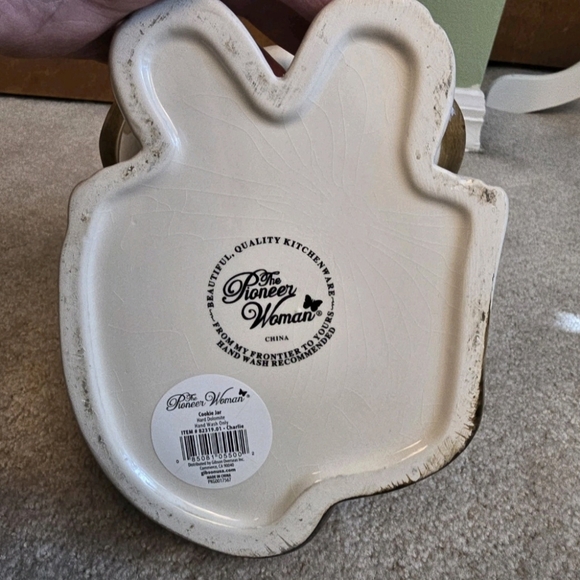 The Pioneer Woman Stoneware Cookie Jar Charlie Basset Hound Ceramic Dog Treat - Picture 6 of 6